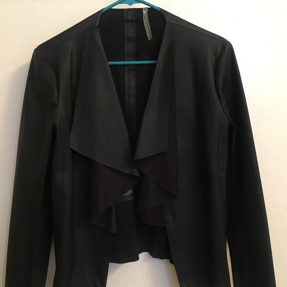 Zara Faux Black Leather Jacket